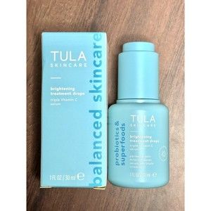 TULA - Skincare Brightening Treatment Drops Triple Vit C Serum - 1oz/30ml - NIB
